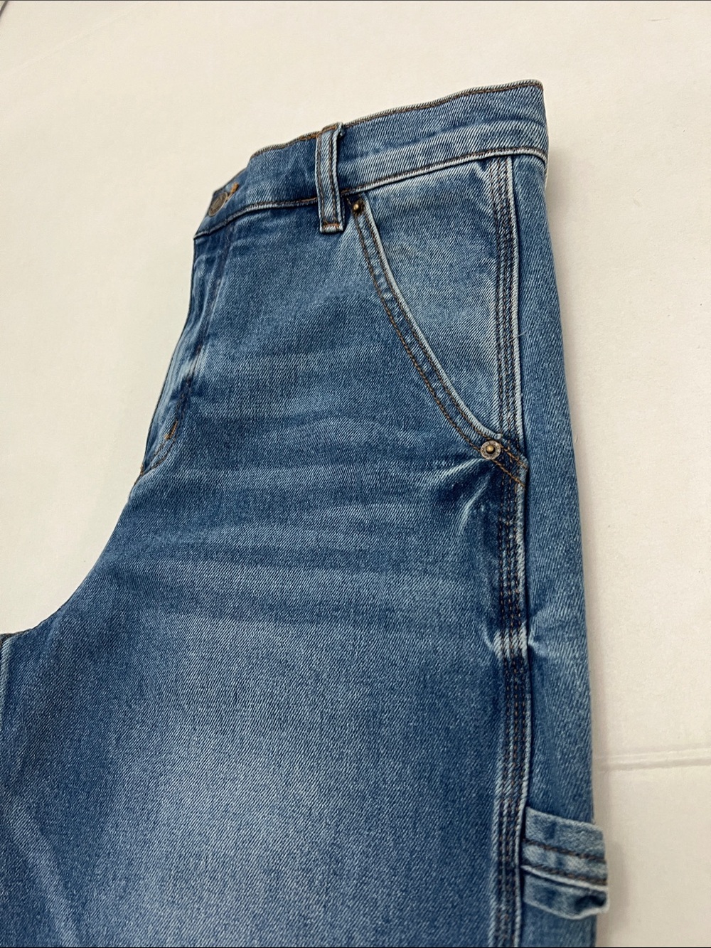 LANHTROPY ambar denim Barrel pant jeans in washed indigo Size Medium - Picture 14 of 16